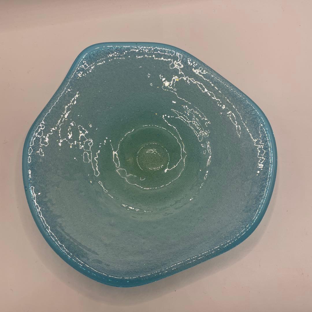 琉球ガラス　稲嶺盛吉作お皿