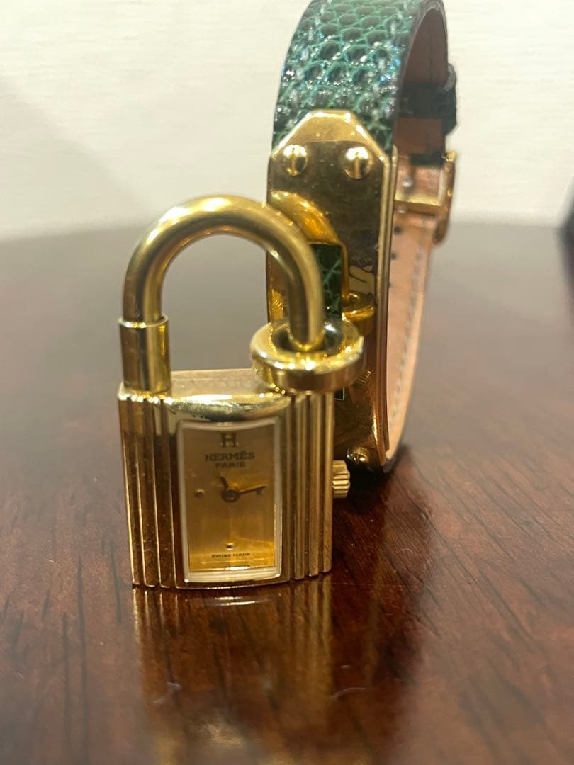 超美品☆HERMES エルメス ケリーウォッチ ゴールド×ゴールド