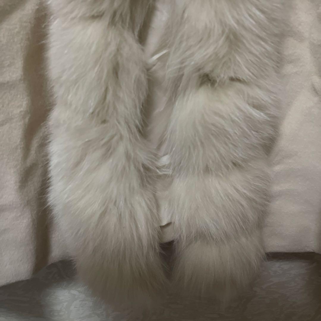 毛皮　ファーコート　Mサイズ SOLEIL アンゴラ 羊 フォックス