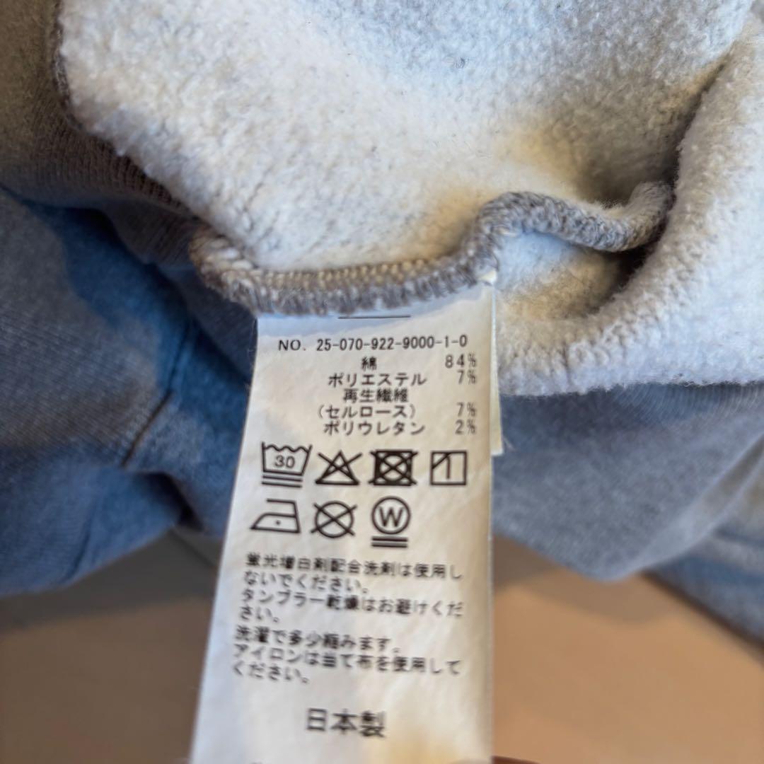 Plage 2025 コウデンシ BIGウラケプルオーバー スウェット