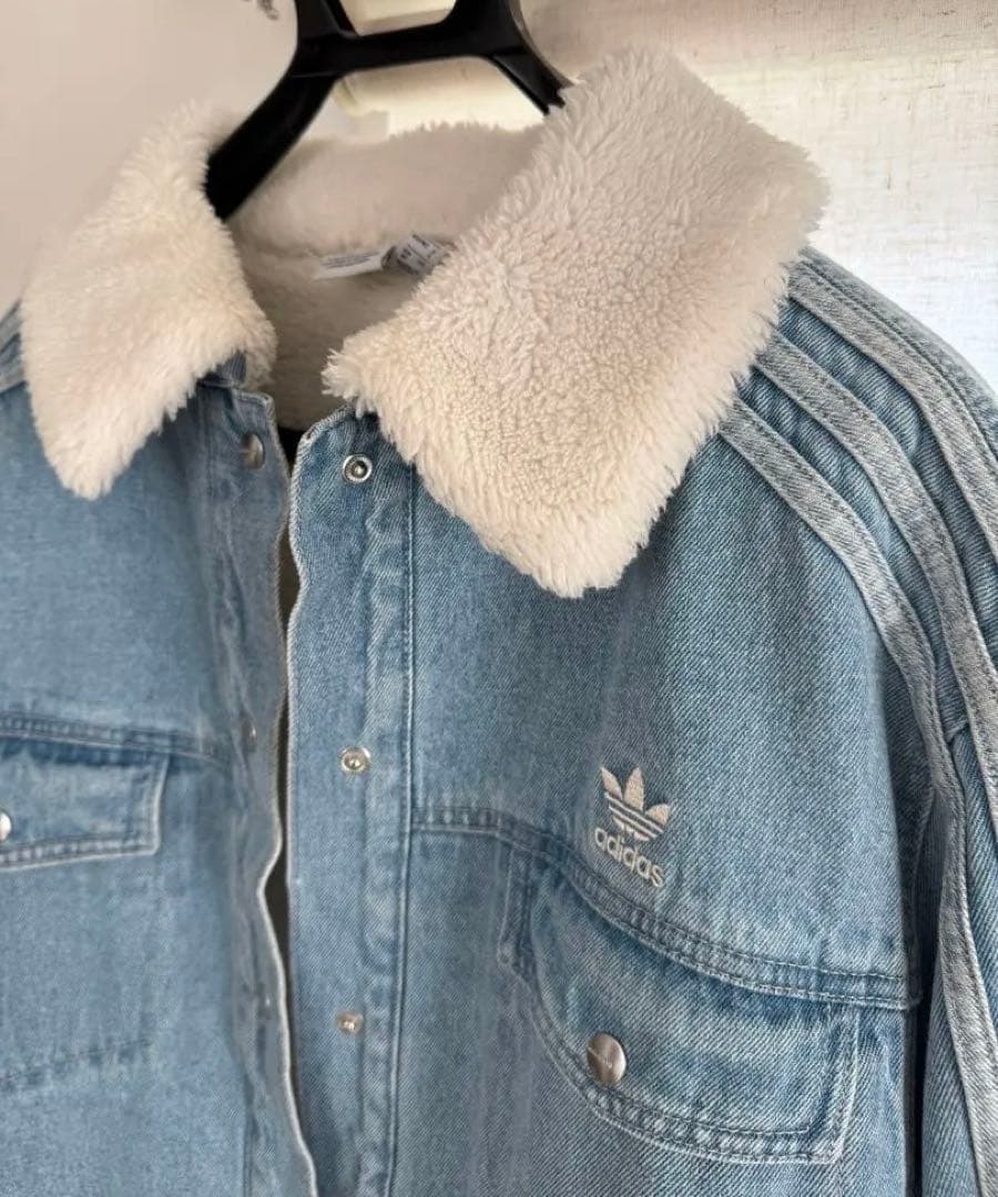 美品　アディダスオリジナルス　デニムジャケット　ボアジャケット