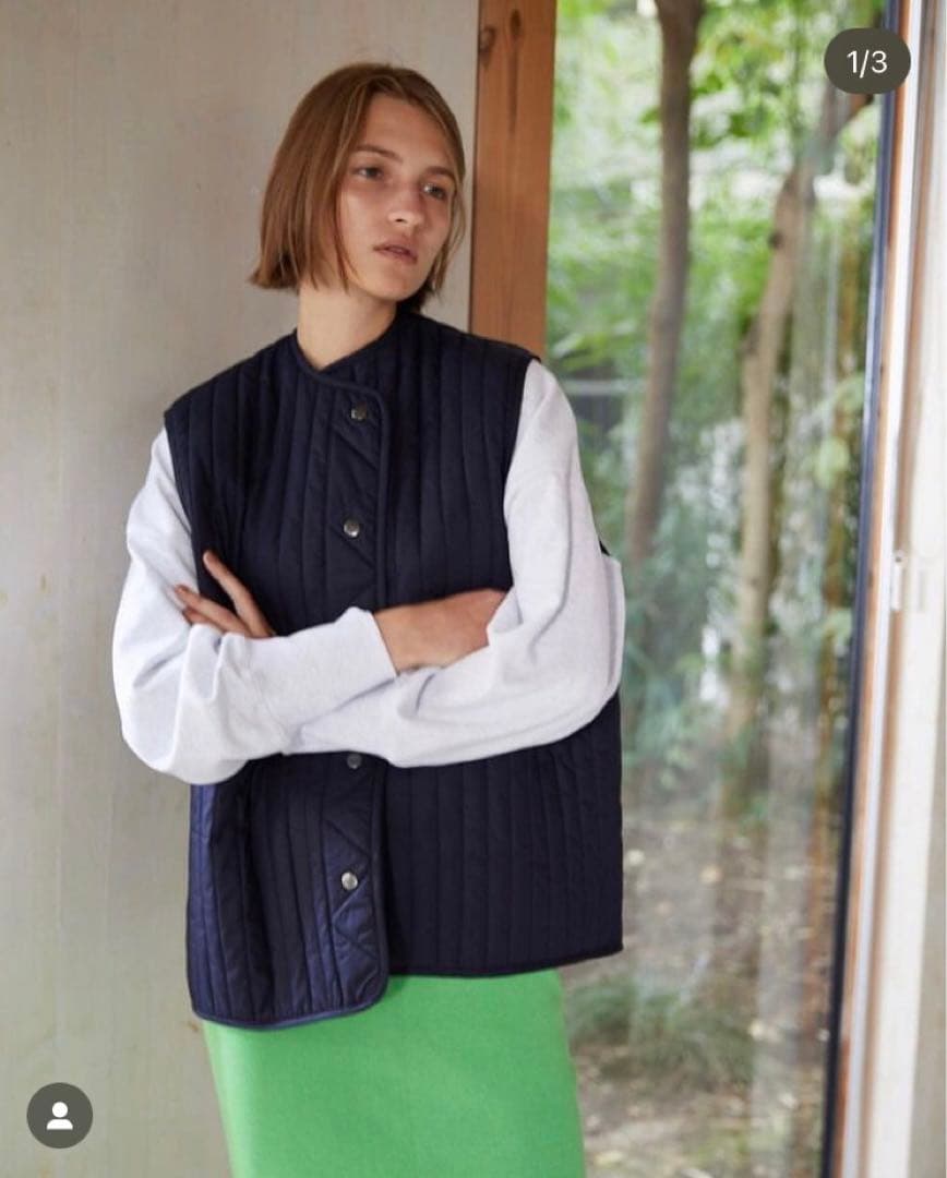 カベサロッソ　キルティングベスト