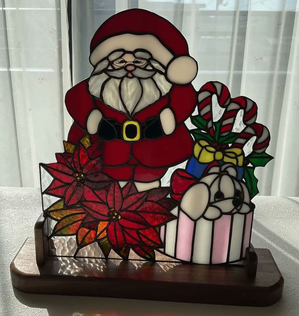 ステンドグラス　クリスマス③