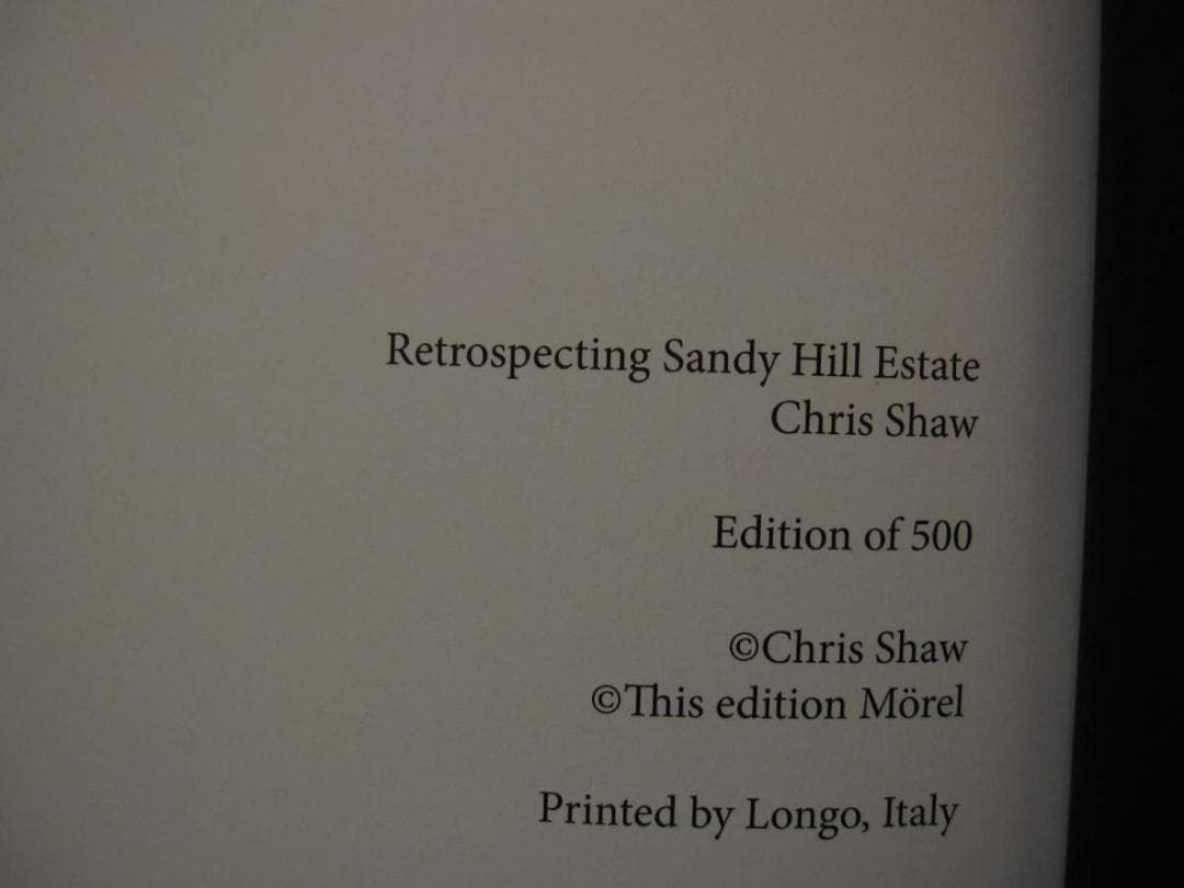 Chris Shaw : クリス・ショウ　限定500部  サイン入り