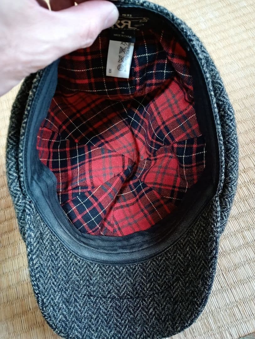 RRL キャスケット　ニュースボーイキャップ　ヘリンボーン　ツイード　ベッカム