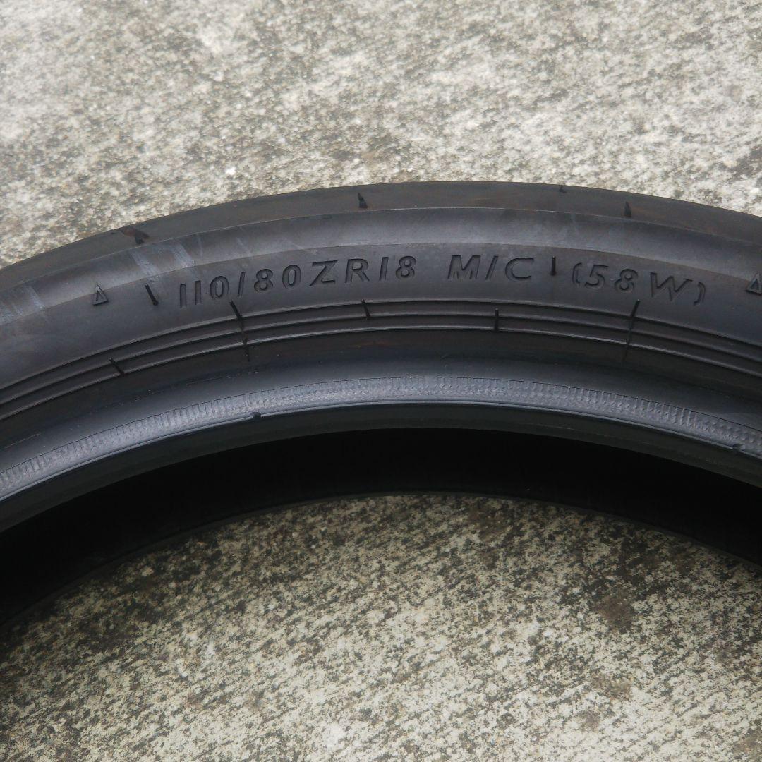 ダンロップ α14 110/80-18 走行少