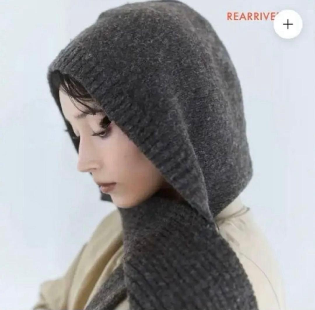 【美品】Sea Room lynn Fringeフーディーマフラー