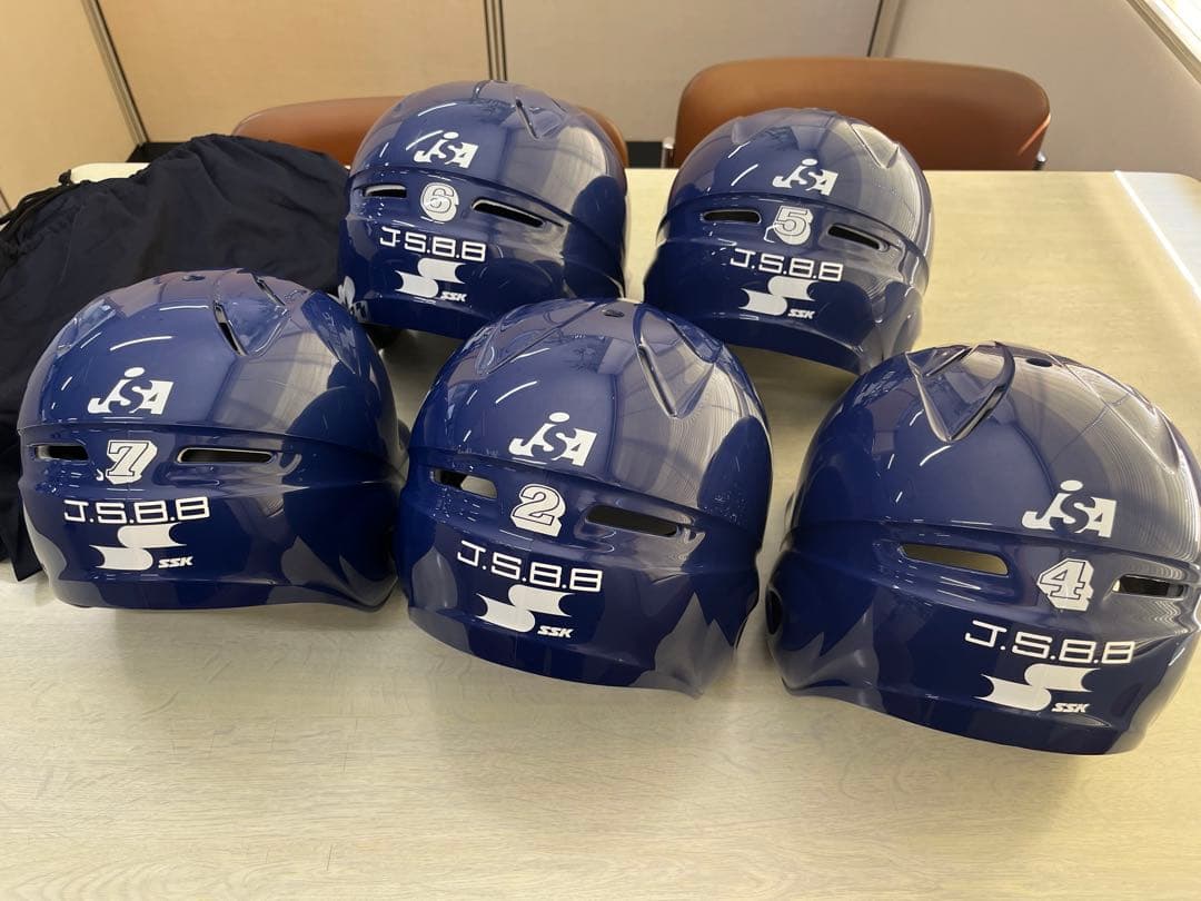 JSA ヘルメット 5個セット 青　SSK