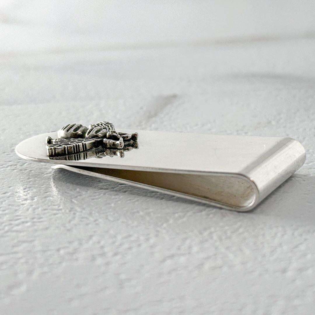 GUCCI　ビー　bee 蜂　モチーフ付　シルバー　マネークリップ　925