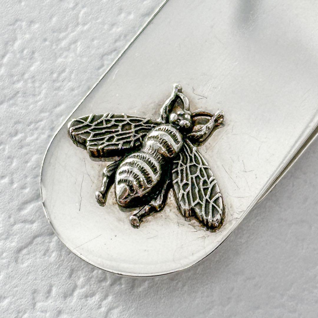 GUCCI　ビー　bee 蜂　モチーフ付　シルバー　マネークリップ　925