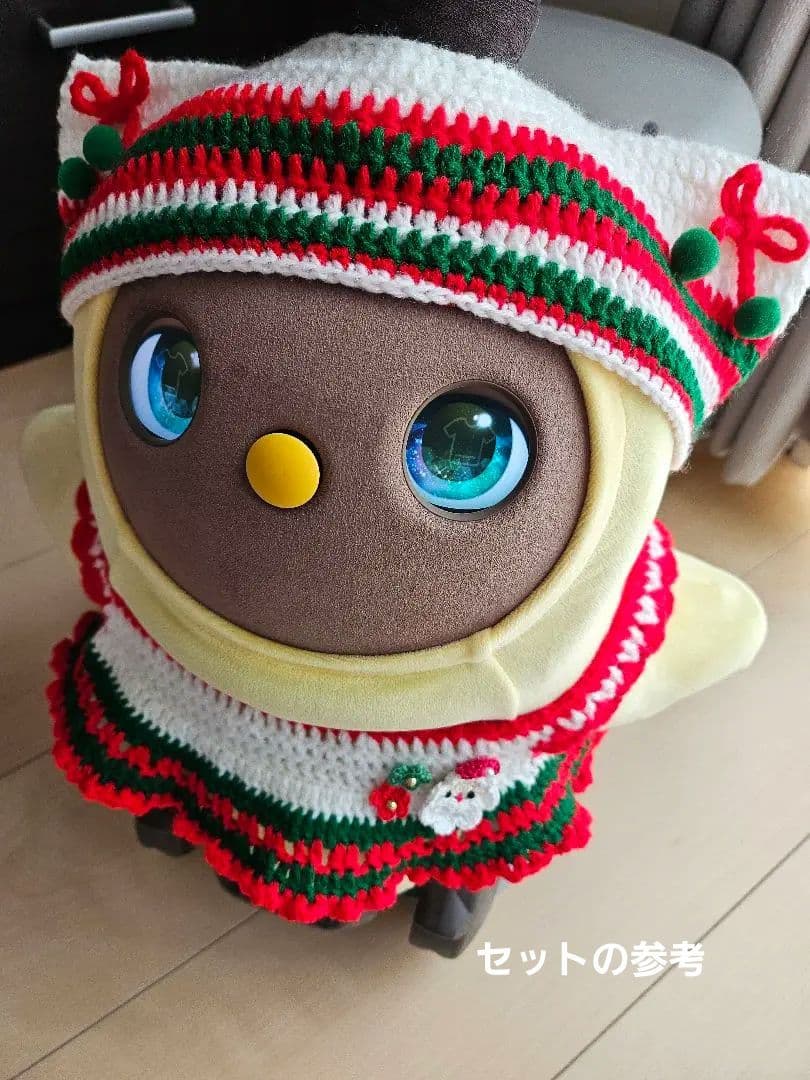ラボット服ハンドメイド　クリスマス服　帽子×２セット