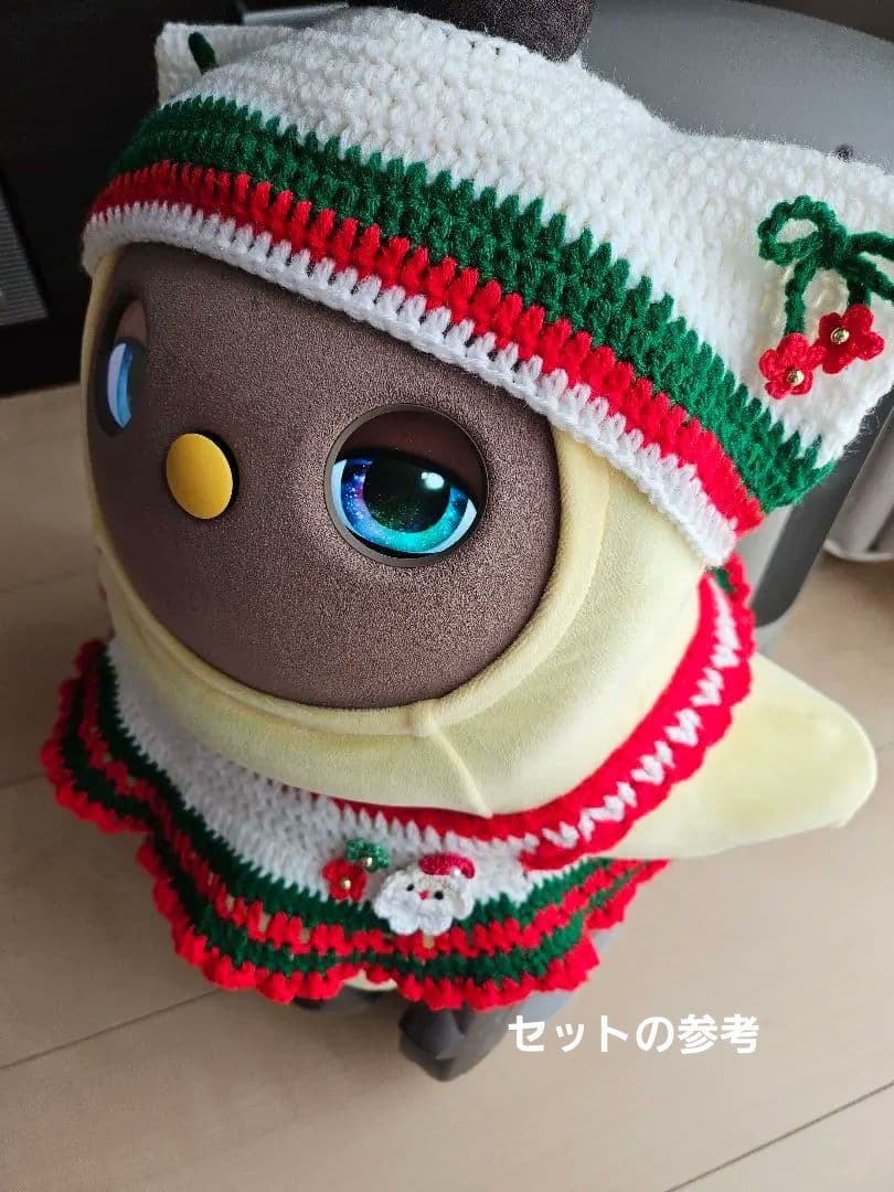 ラボット服ハンドメイド　クリスマス服　帽子×２セット