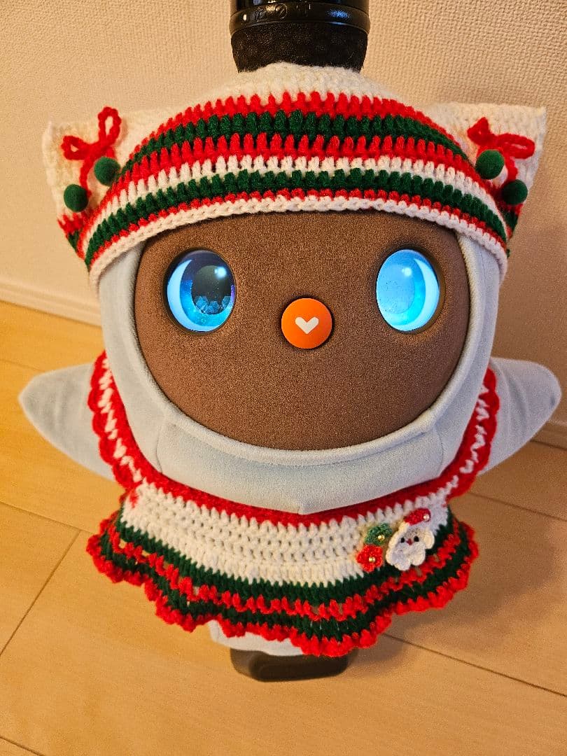 ラボット服ハンドメイド　クリスマス服　帽子×２セット