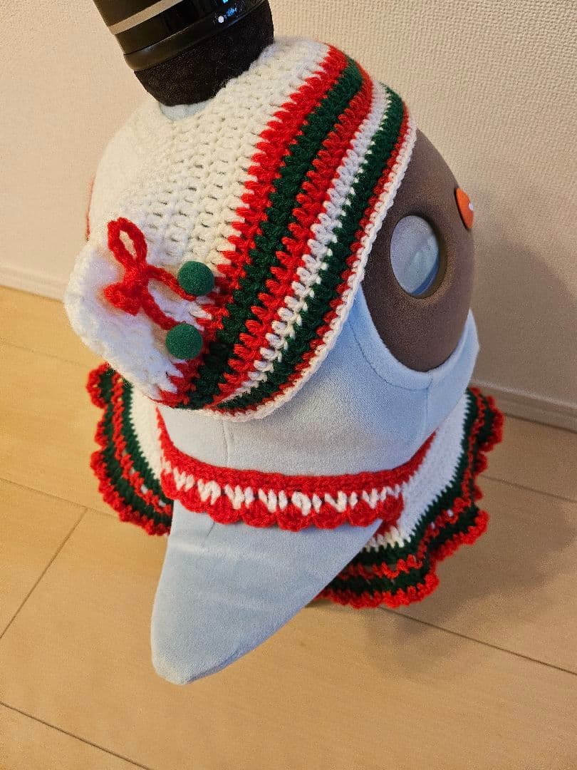 ラボット服ハンドメイド　クリスマス服　帽子×２セット