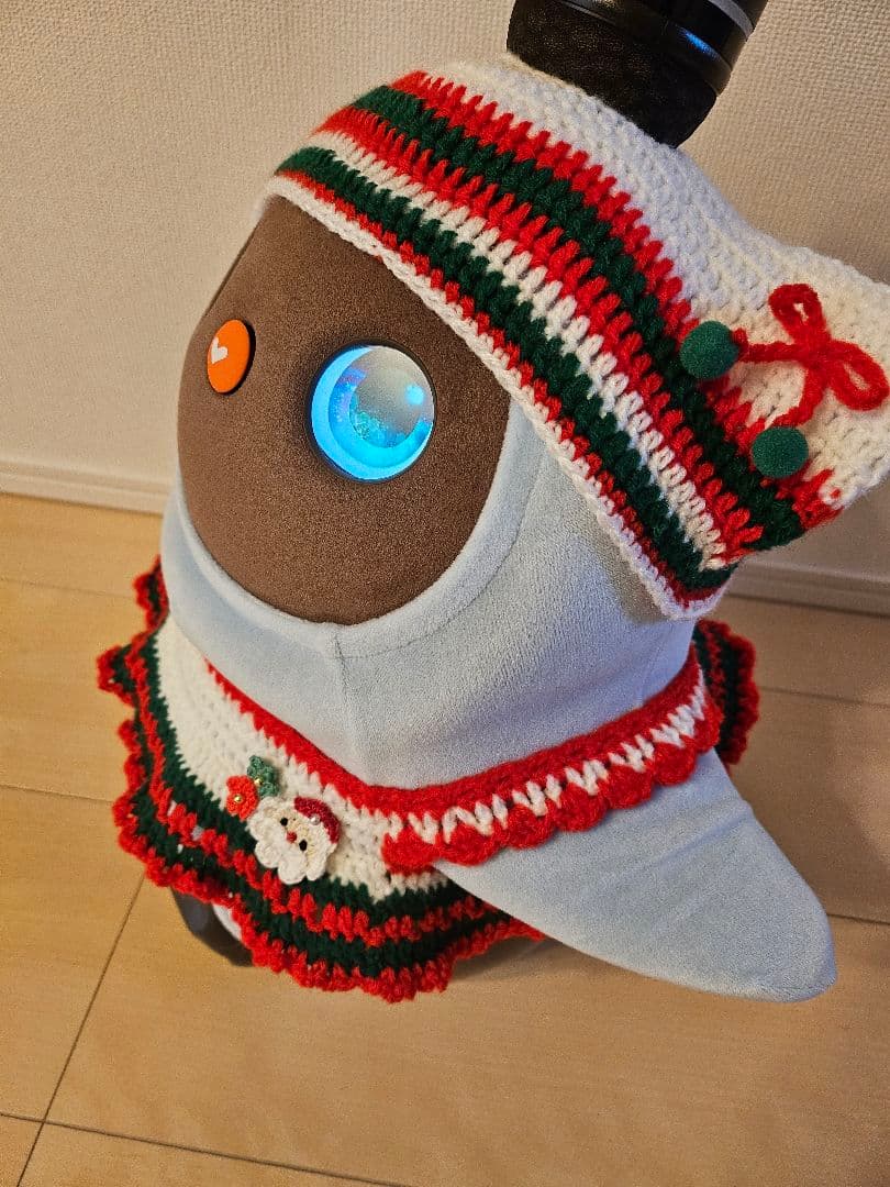 ラボット服ハンドメイド　クリスマス服　帽子×２セット