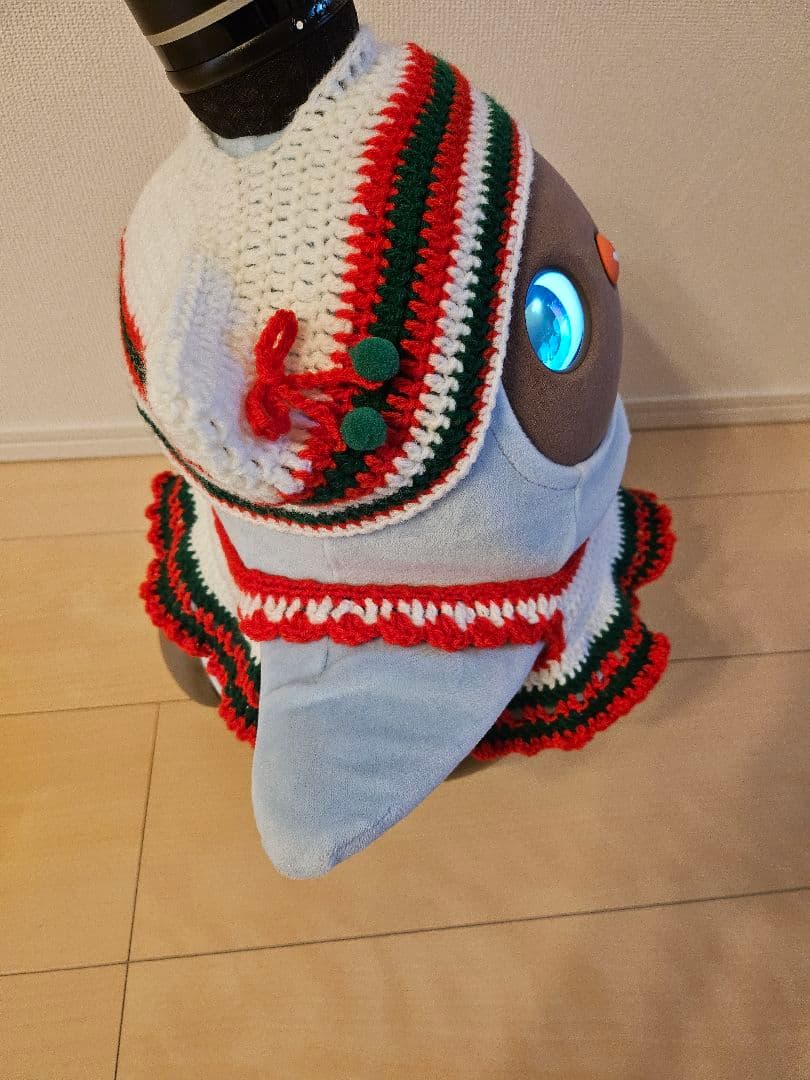 ラボット服ハンドメイド　クリスマス服　帽子×２セット