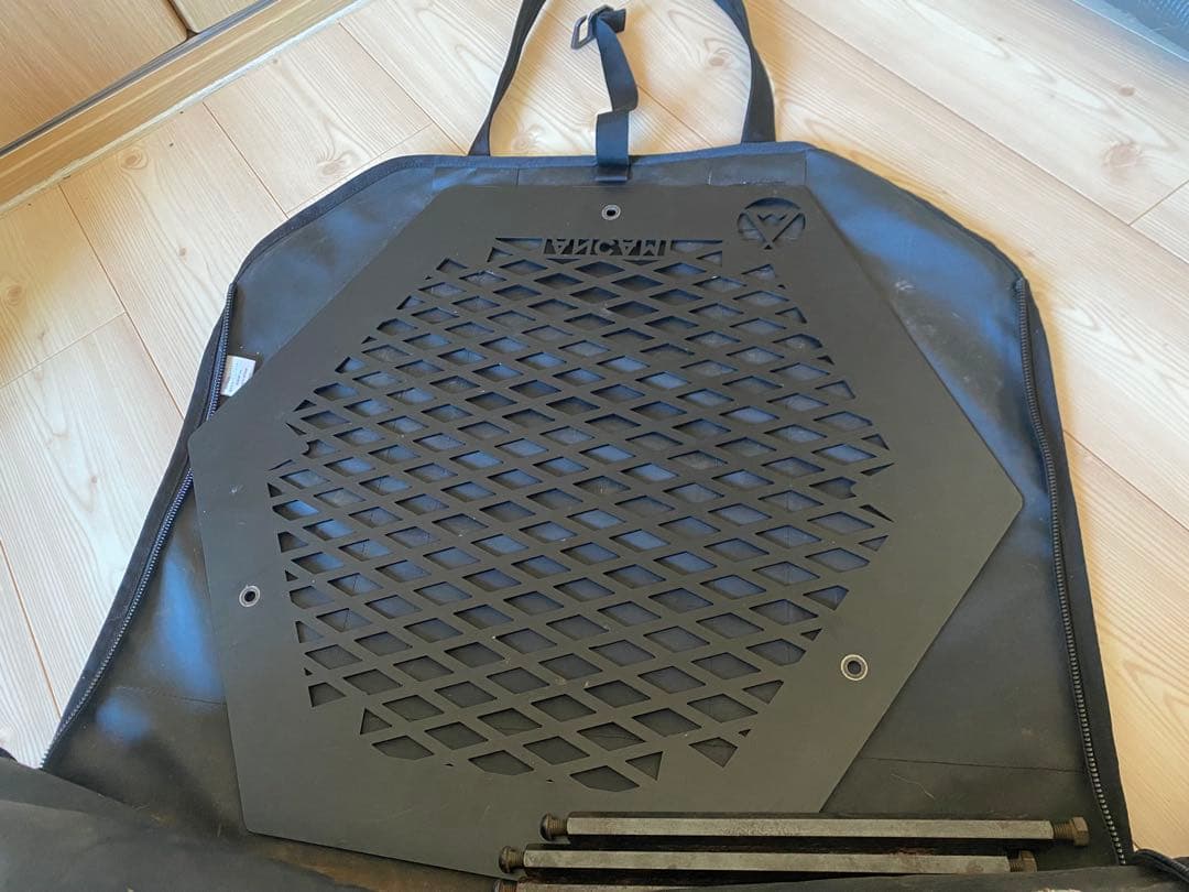 しま次郎ンドル 六角テーブル メタヘキテ セット ケース付 キャンプ テーブル