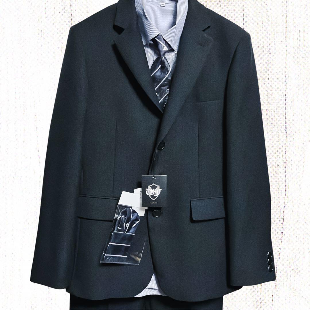 【5点セット】新品 WANDER FACTORY 160cm スーツ 黒 男の子