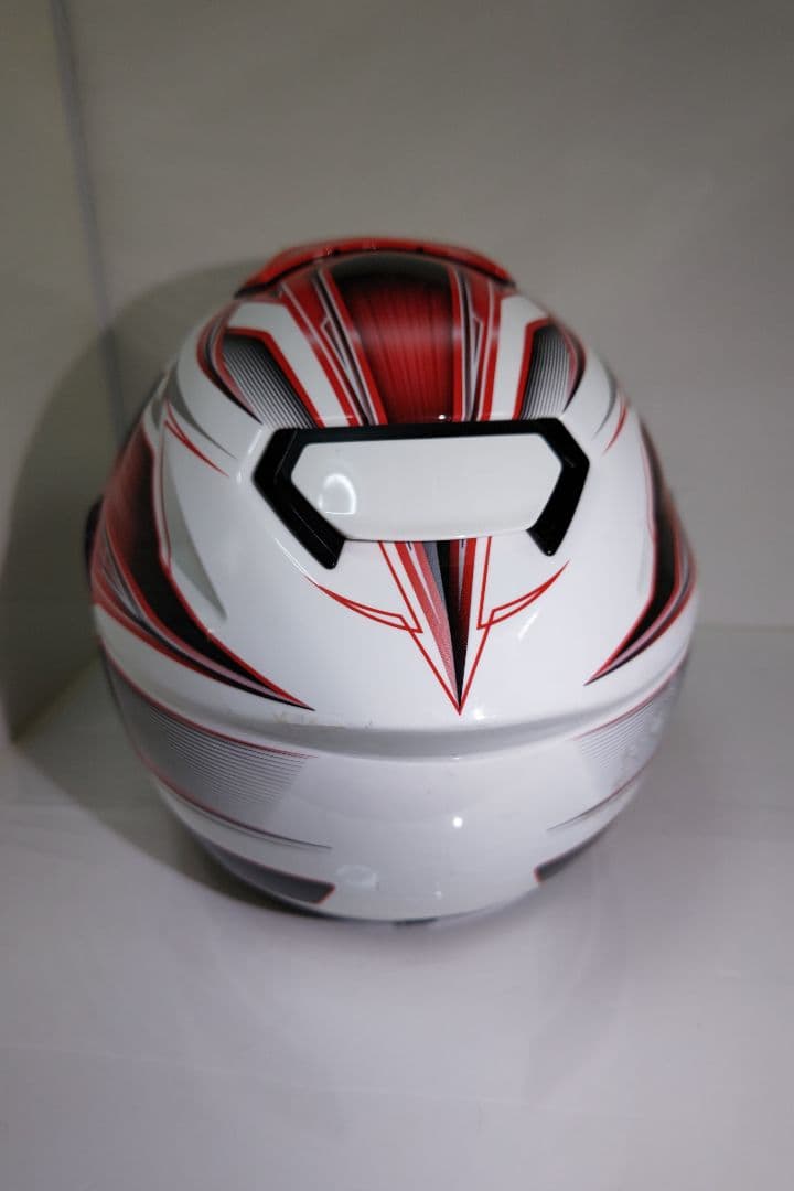 SHOEI GT-airサンバイザー内蔵ヘルメット ホワイト/レッドMサイズ