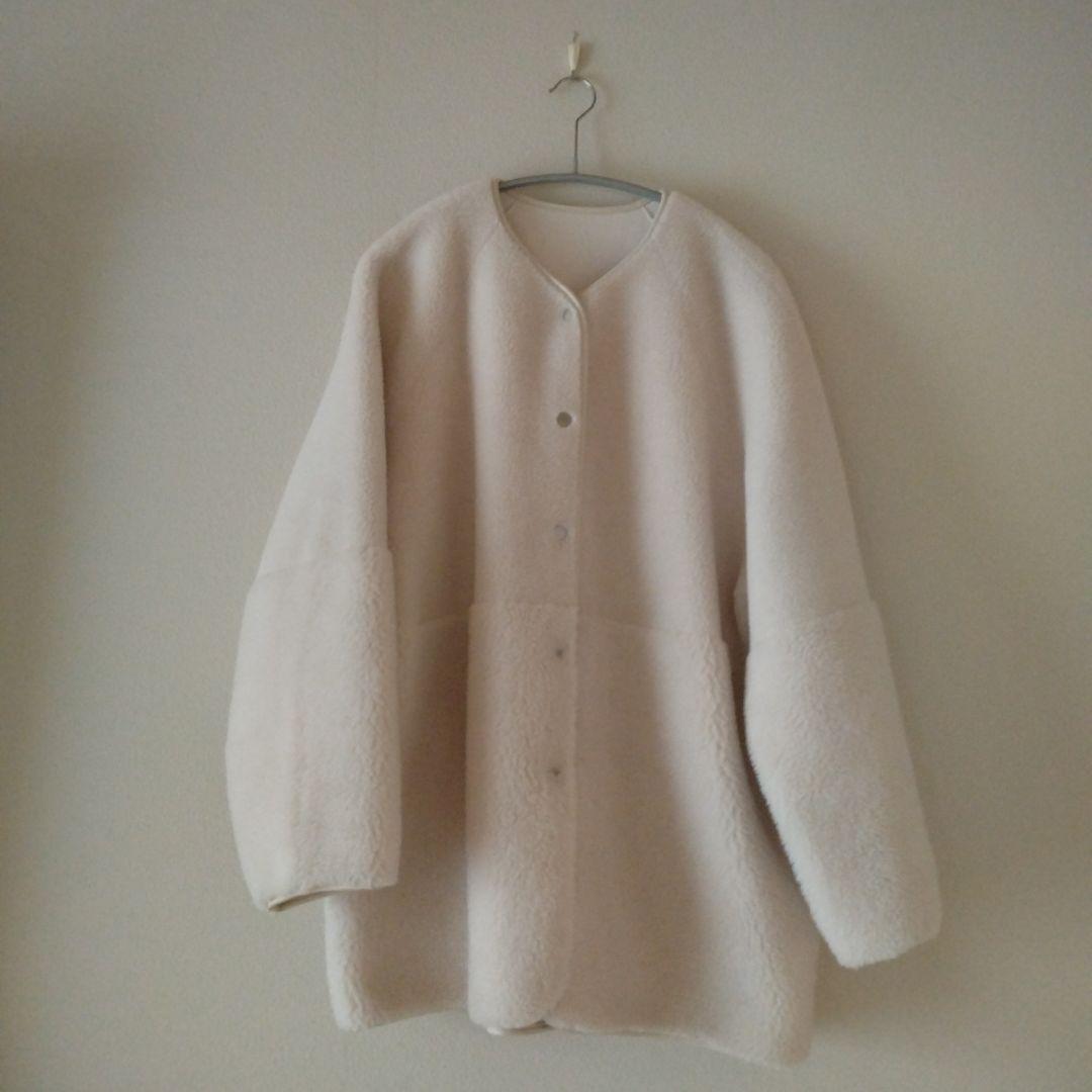 一度着用BEAUTY＆YOUTHボア✕フェイクムートンリバーシブルジャケット