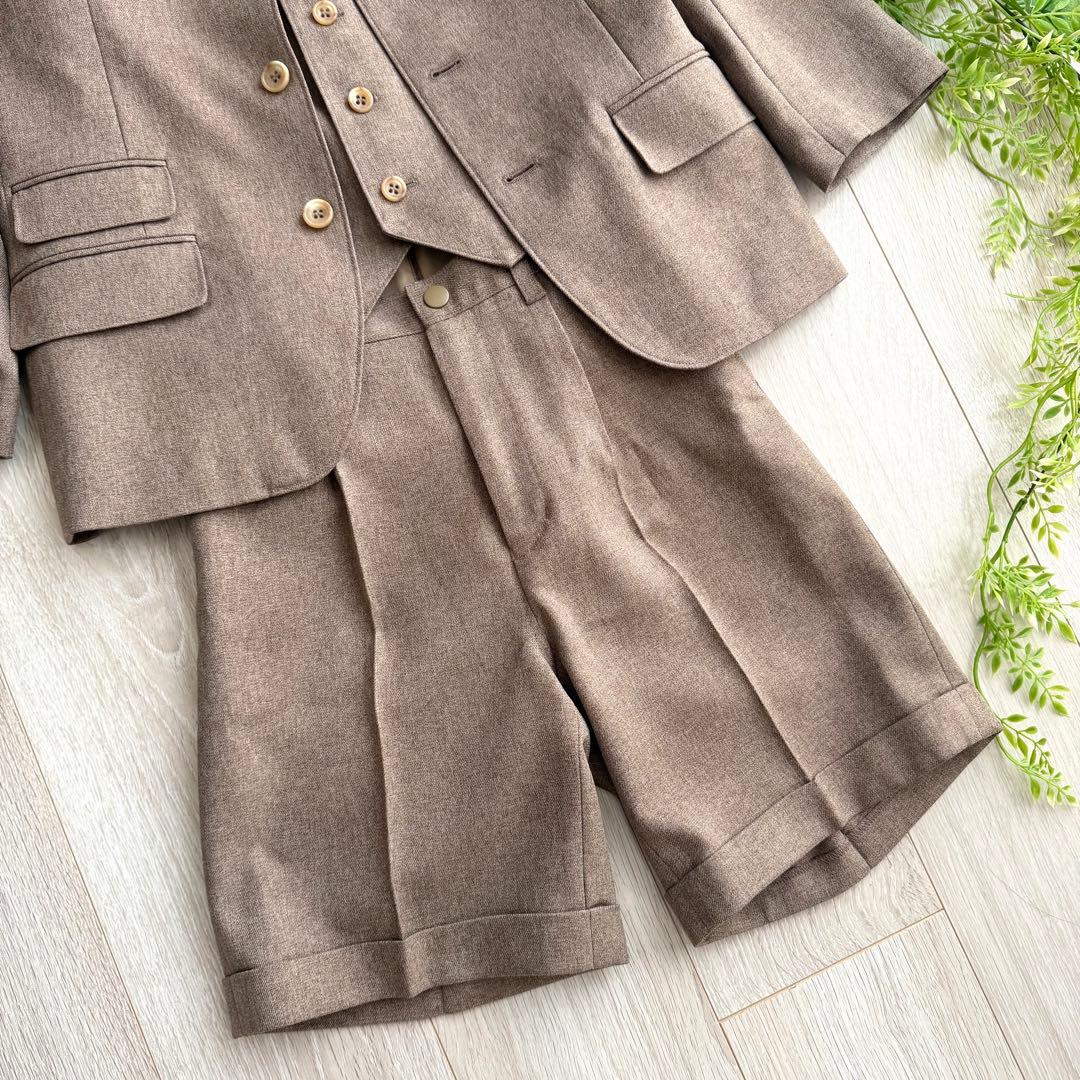 キッズ フォーマル スーツ 3ピース 130 男の子 入学式 卒園式 七五三