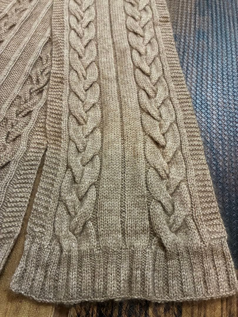 極美　ビキューナ同様希少繊維 QIVIUK キヴィアック マフラーモカベージュ