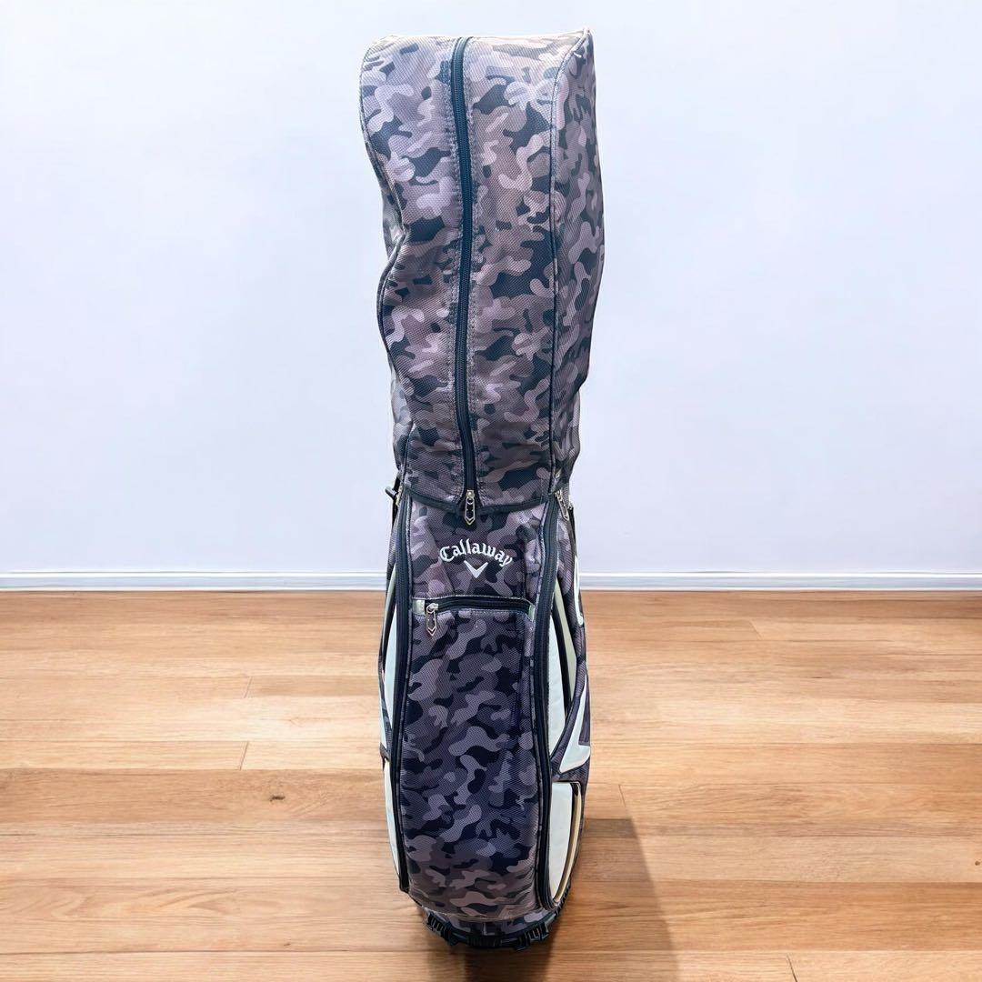 【希少・カモ柄】Callaway キャディバッグ 迷彩 5分割 自立型 グレー