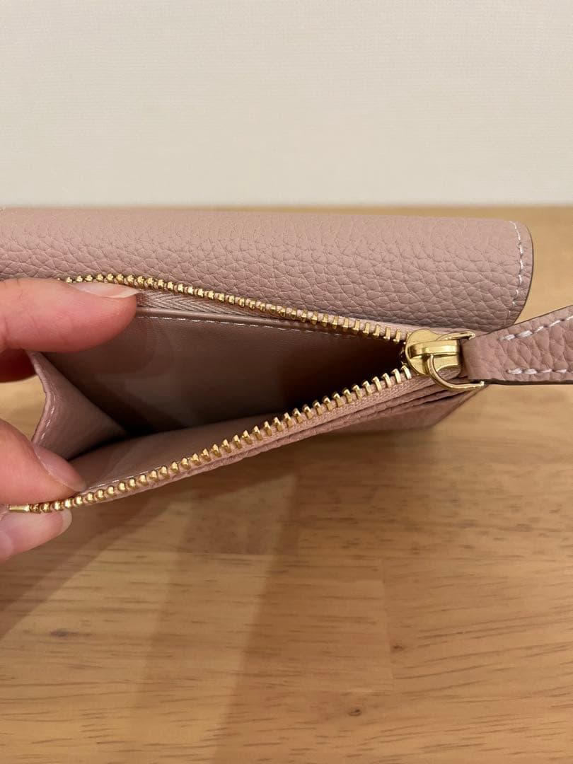 ボナベンチュラ　ベアトリーチェ折り財布⭐︎アーモンドピンク