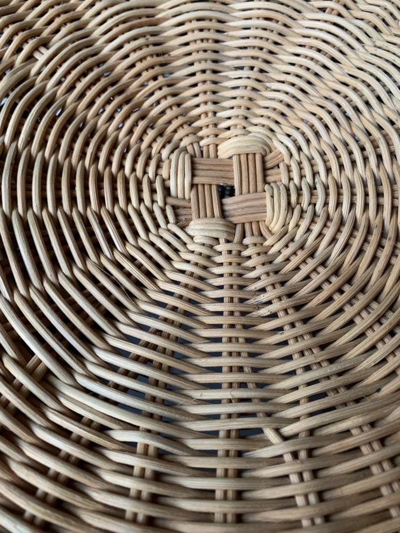 希少 山川ラタン G-1230 剣持勇デザイン ゴミ箱 ジャパニーズモダン