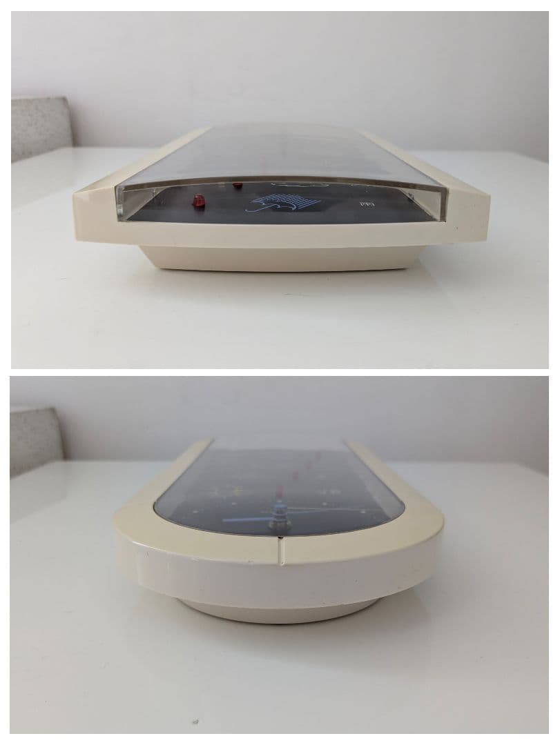 89-90s ヴィンテージ 天気予報付き 掛け時計 レトロポップ スペースエイジ