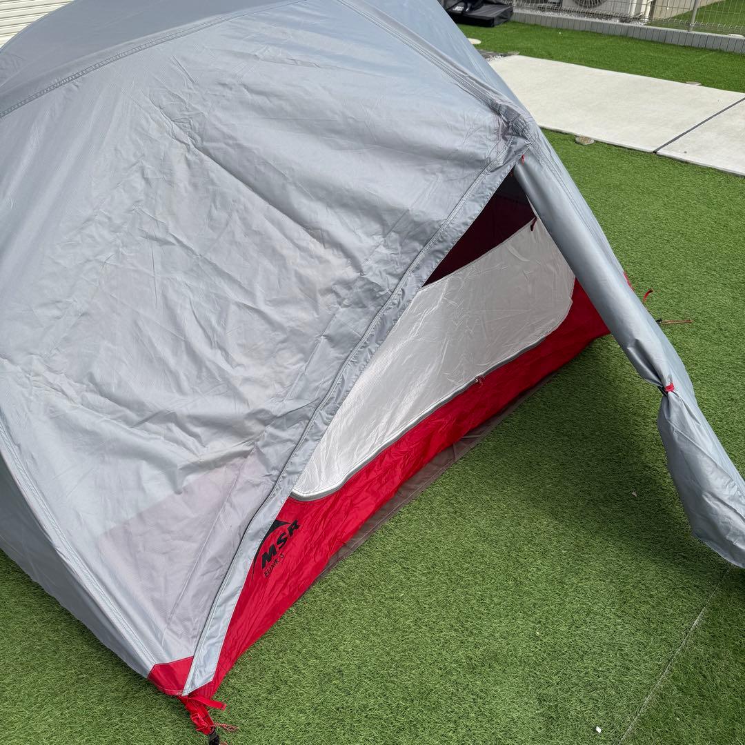 美品 MSR エリクサー3 フットプリント付き テント