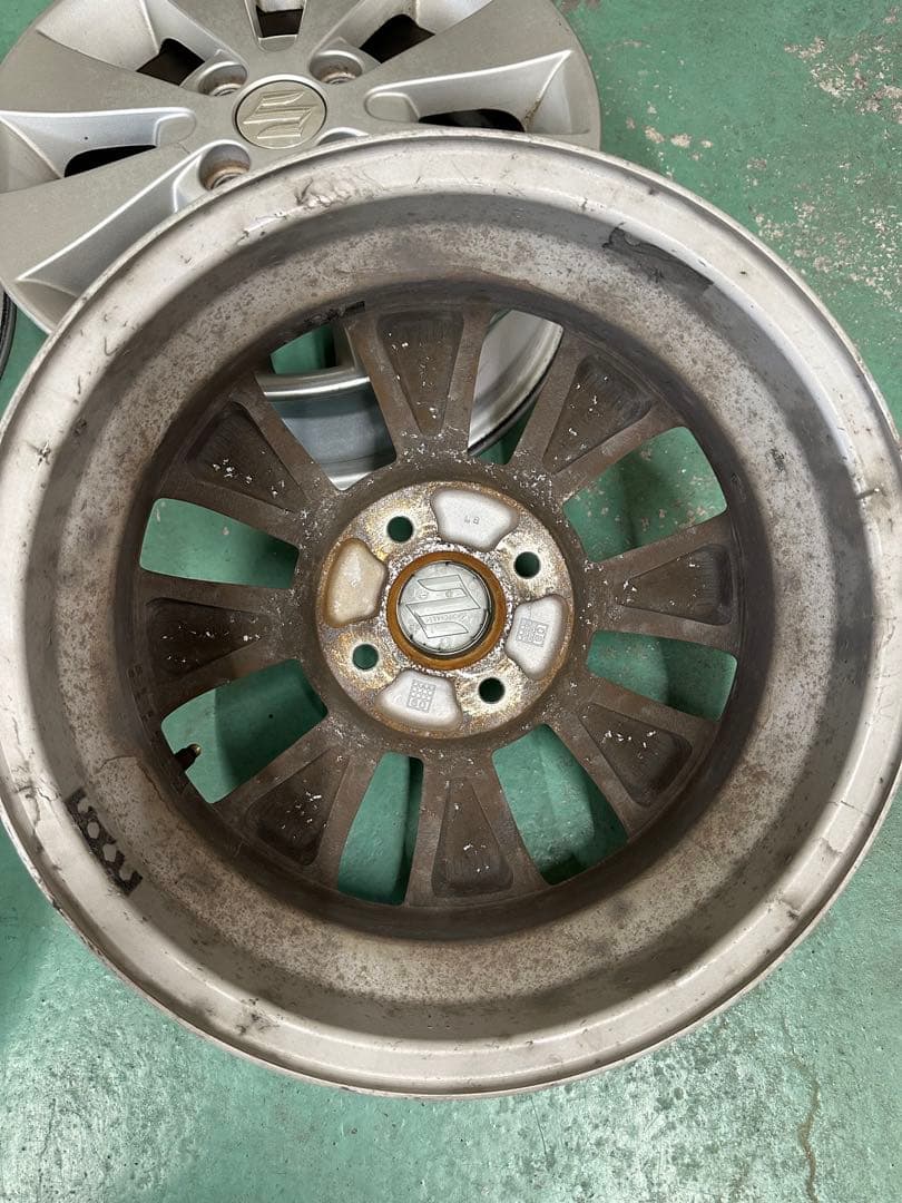 スズキワゴンR mh23s 純正アルミホイール 4本