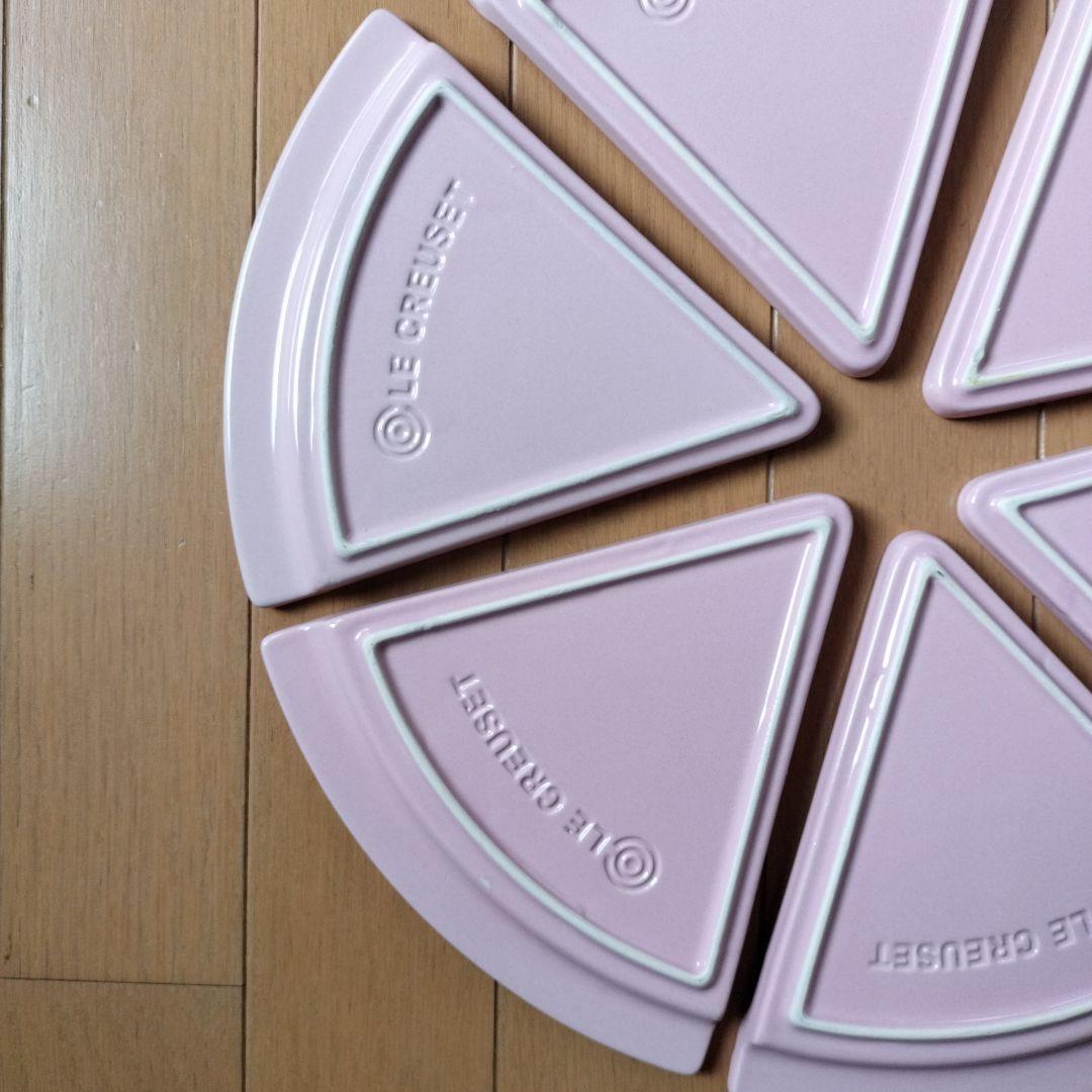 LE CREUSET　ピザ型プレート　6枚セット