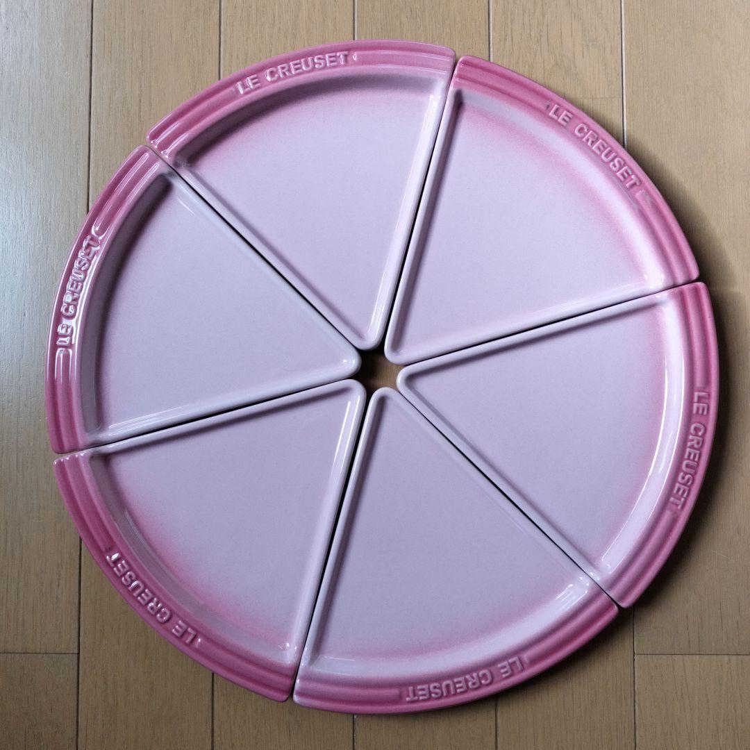 LE CREUSET　ピザ型プレート　6枚セット
