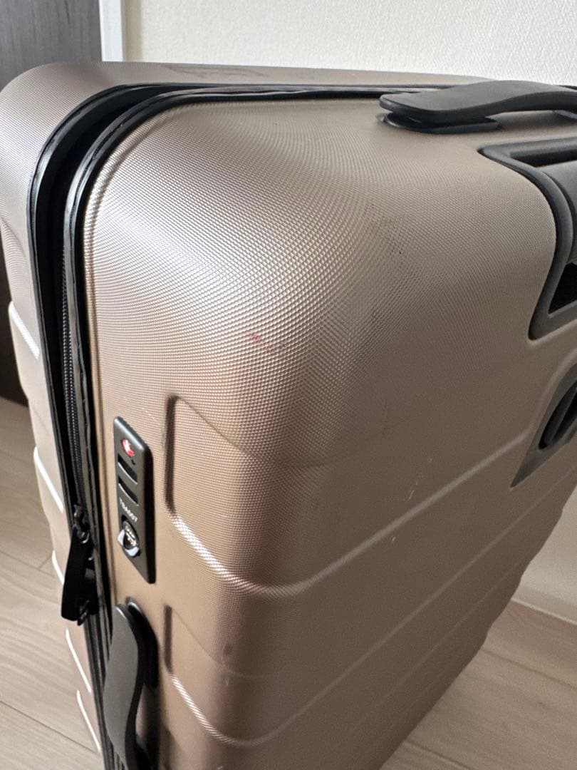 無印キャリーケース(旧型60Lサイズ ゴールド)