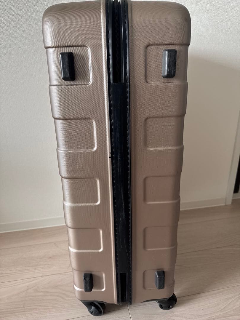 無印キャリーケース(旧型60Lサイズ ゴールド)