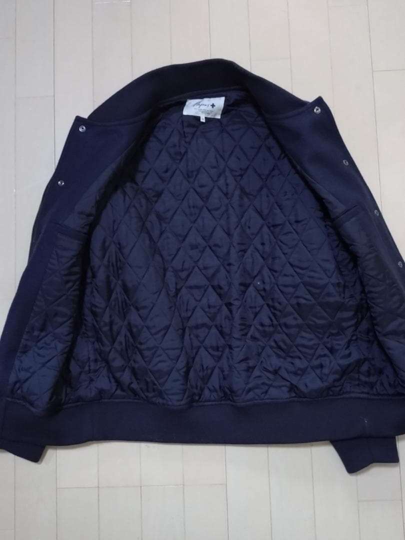 希少美品 パパスプラス スタジャン ネイビー Papas+