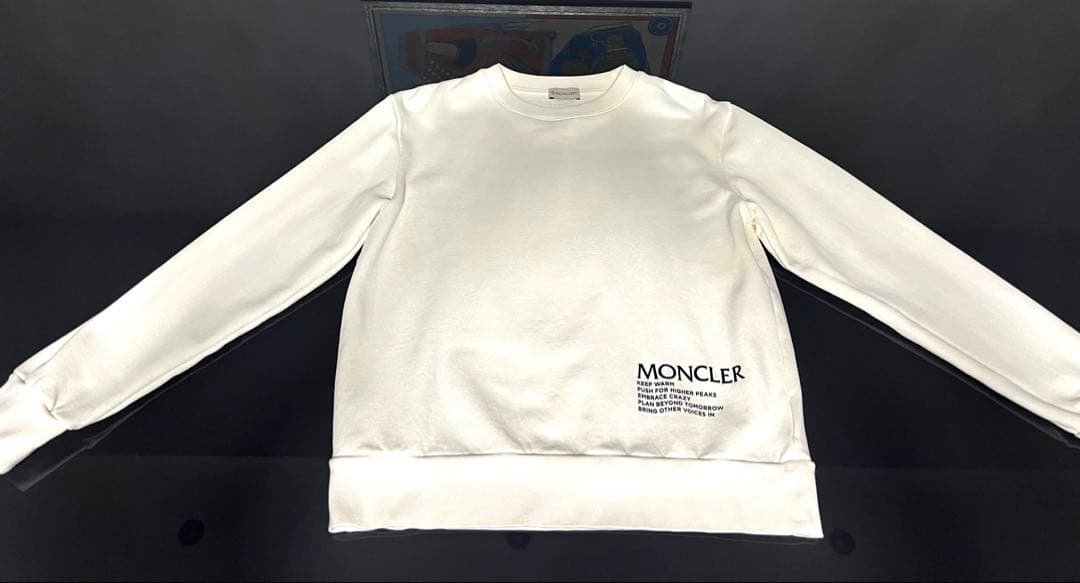 MONCLER モンクレール スウェットプリント クルーネック スウェットシャツ