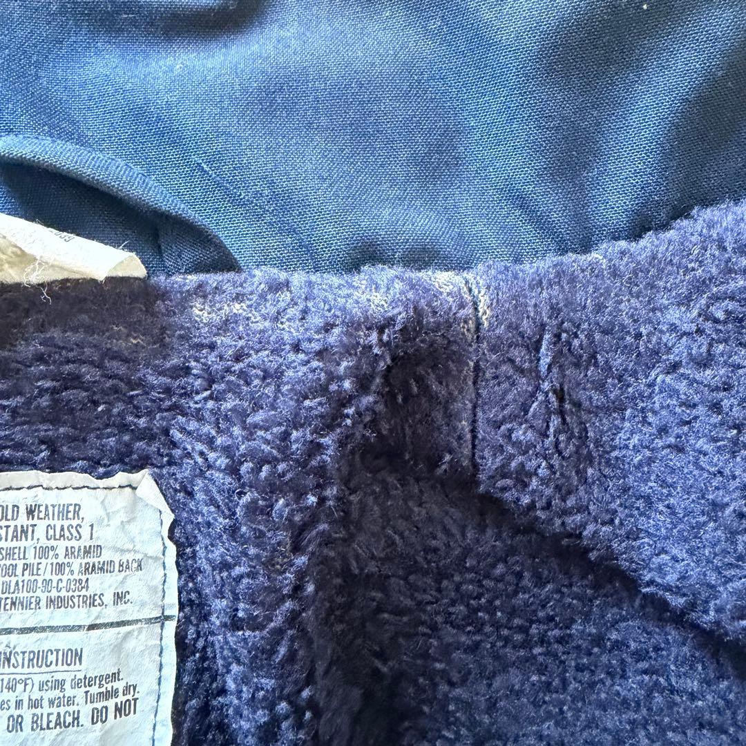 h*9様 US NAVY アラミドデッキジャケット 初期 米軍実物 ステンシル