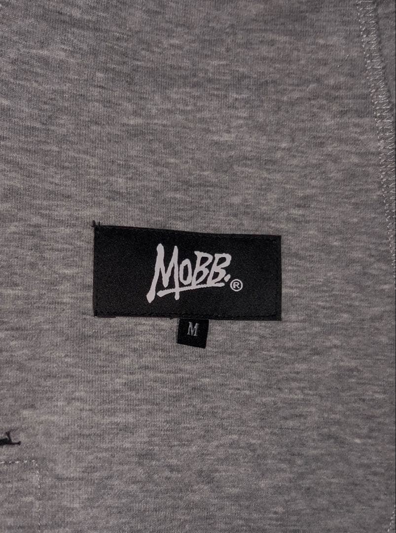 MOBB グレー スウェットパンツ サイドポケット付き