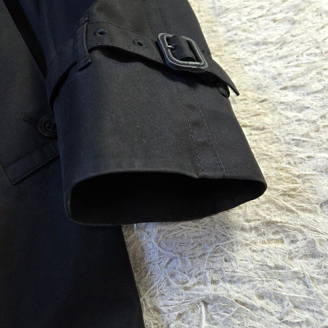 極美品 アクアスキュータム トレンチコート クラブチェック ライナーパープル L