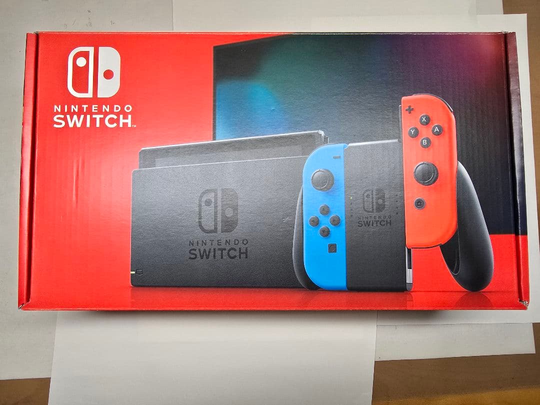 【完品】Nintendo Switch 本体 ネオンブルー/レッド 箱付き