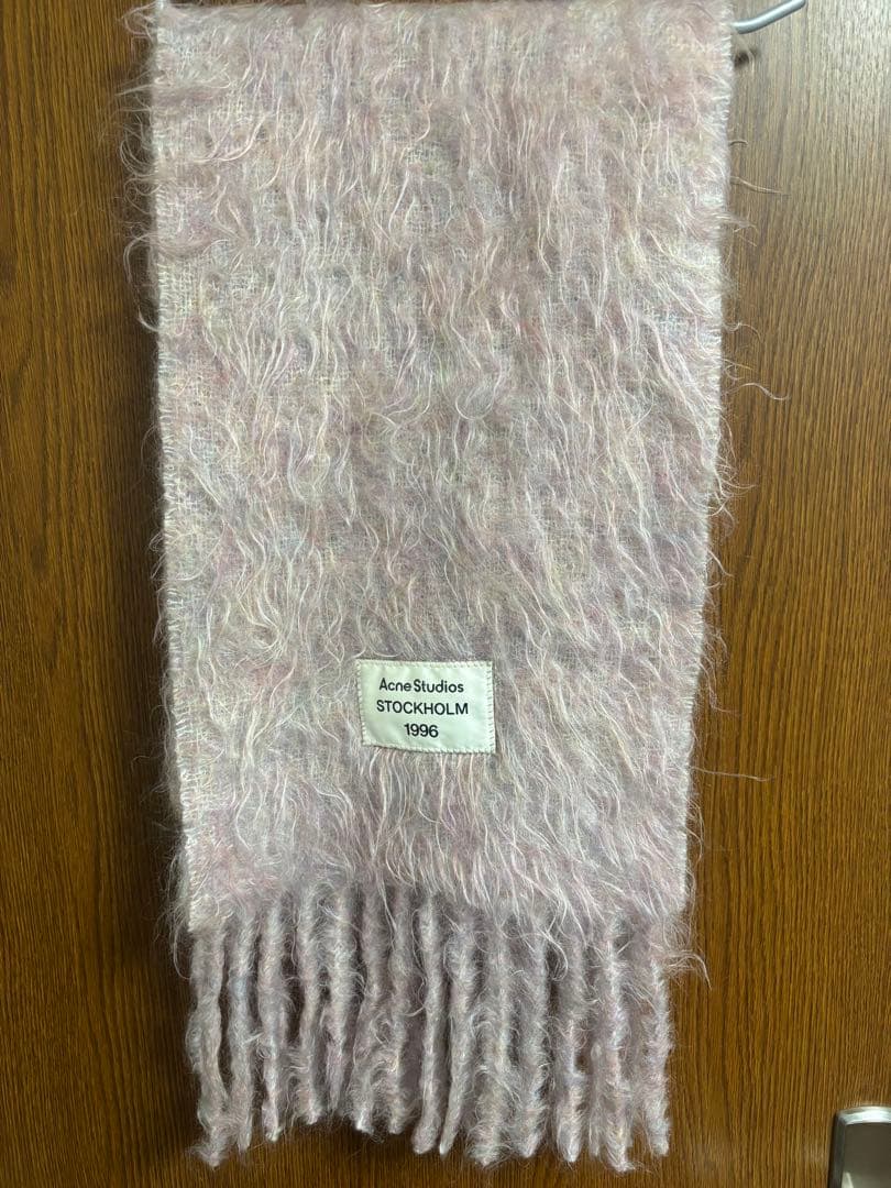 Acne Studios マフラー　スカーフ　ピンクメランジ