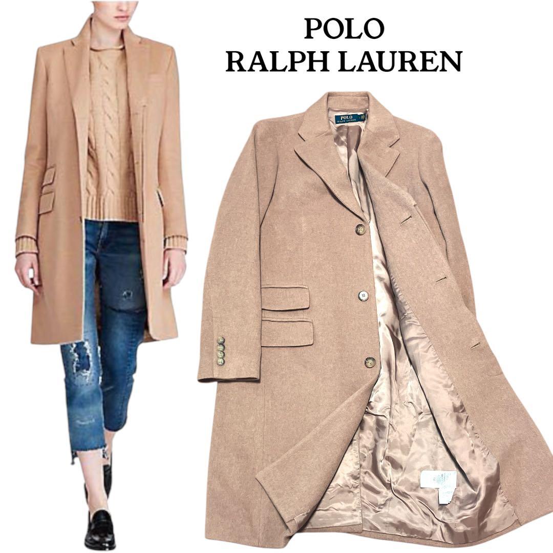 【美品】ポロラルフローレン　チェスターコート　現行　カシミヤ　羊毛　ウール　4