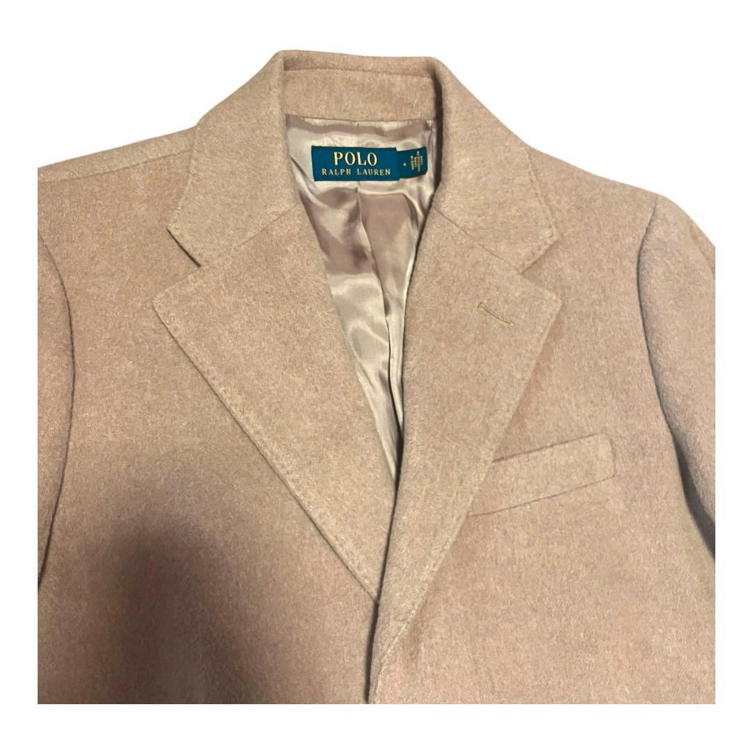 【美品】ポロラルフローレン　チェスターコート　現行　カシミヤ　羊毛　ウール　4