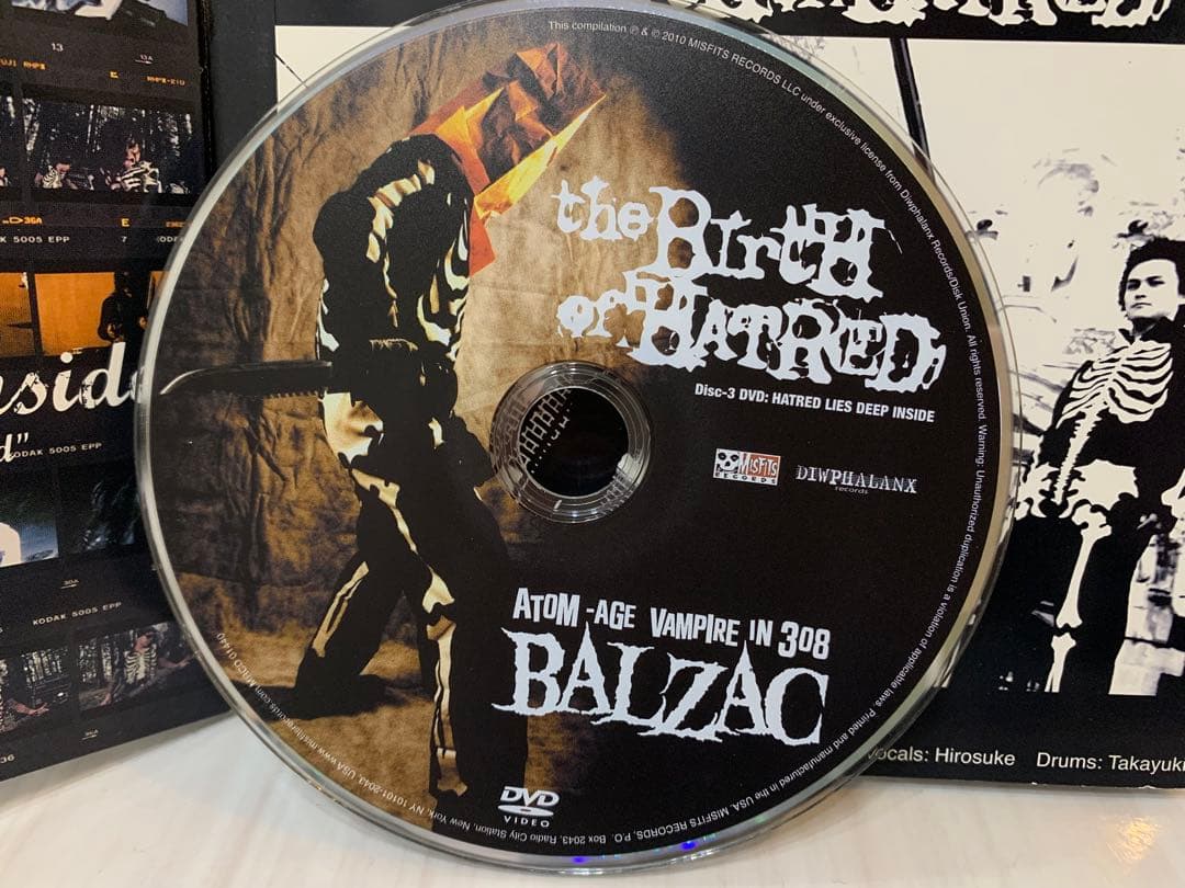 ✩BALZAC the Birth of Hatred CD+DVD