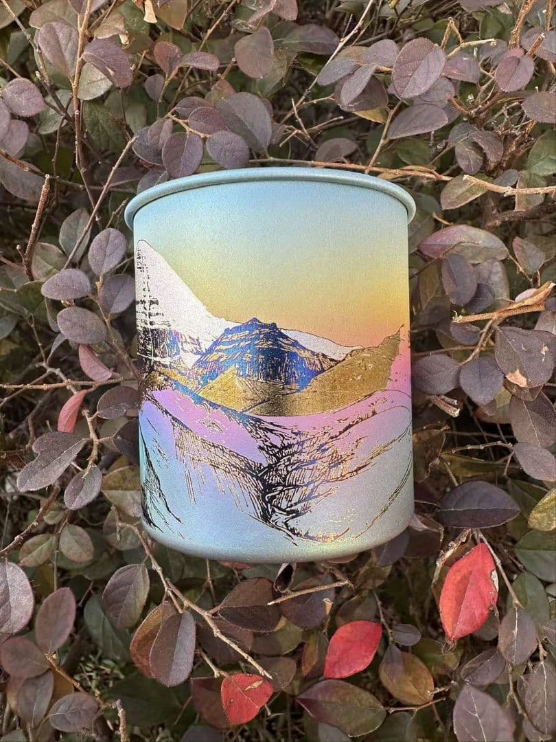 スノーピーク チタンマグ カスタム 陽極酸化 300ml カイラス山 カラフル