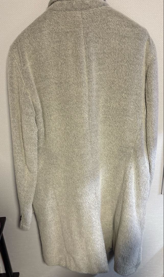 【EMPORIO ARMANI】 グレー ダブルブレスト チェスターコート