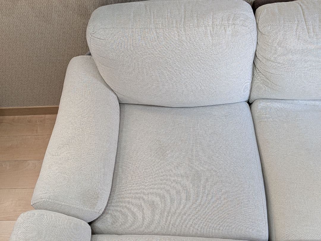 5人掛けコーナーカウチソファ 布張りツートンタイプ (IV) ニトリ