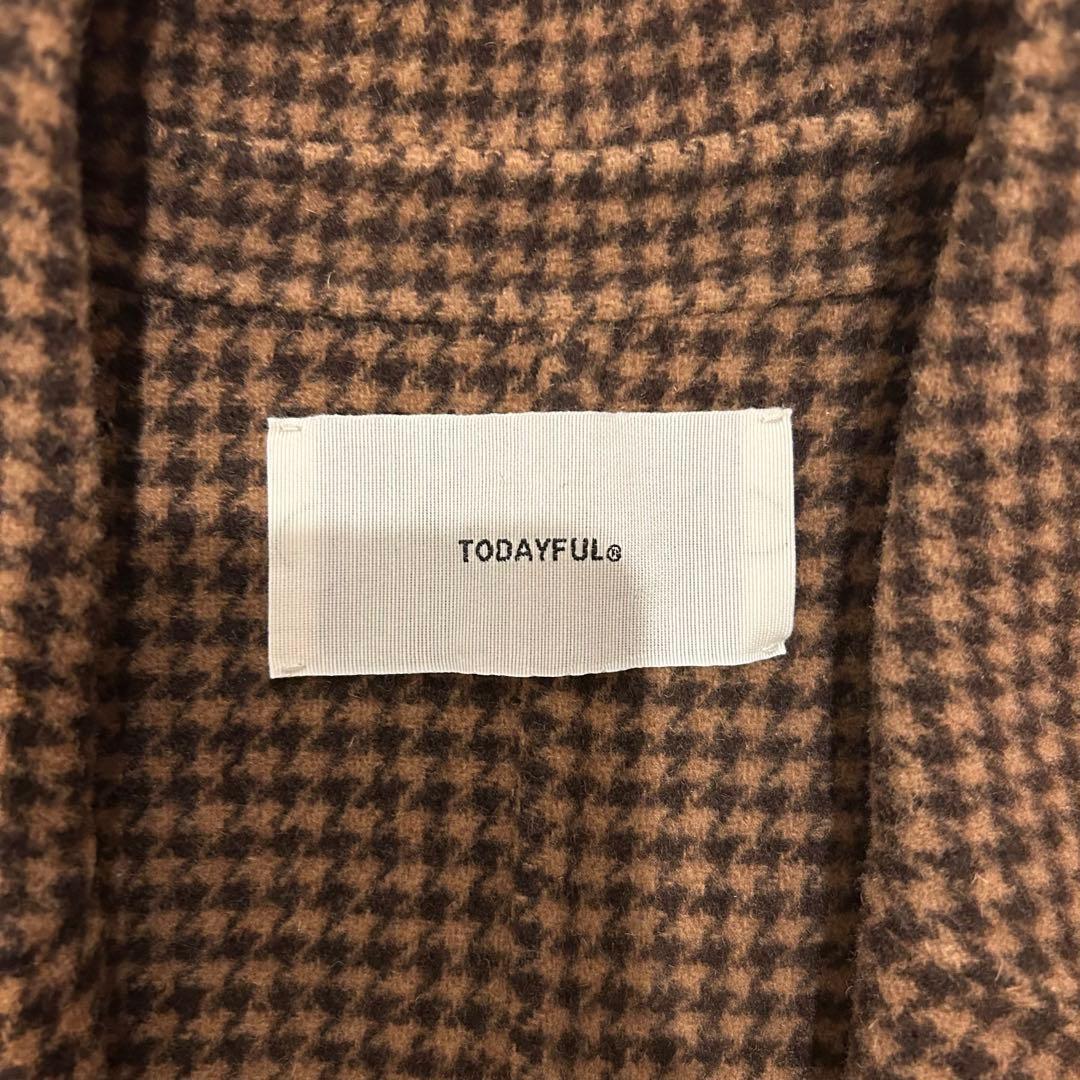 TODAYFUL Over Check Coat 38サイズ